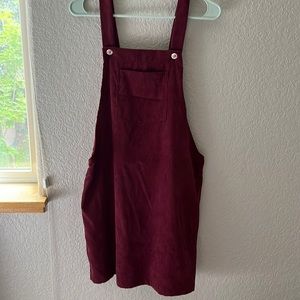 💜3/$12 Velvet Overall Dress